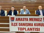 CHP Amasya Merkez İlçe Başkanlığı, Danışma Kurulu Toplantısı Düzenledi